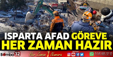 Isparta AFAD göreve her zaman hazır