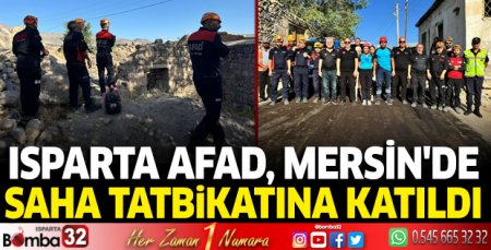 Isparta AFAD, Mersin’de saha tatbikatına katıldı