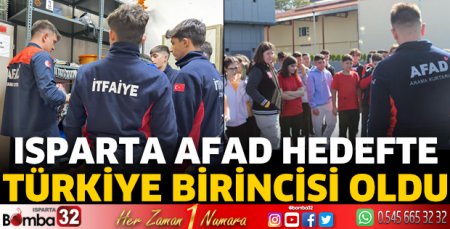 Isparta AFAD Türkiye birincisi oldu