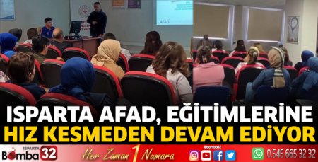 Isparta AFAD’dan, hastane personeline KBRN eğitimi 