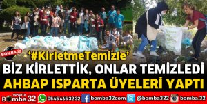 ISPARTA AHBAP ÜYELERİ EĞİRDİR GÖLÜ ÇEVRESİNİ TEMİZLEDİ