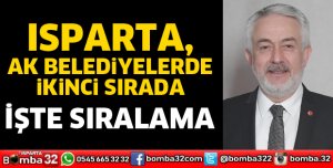 ISPARTA, AK BELEDİYELERDE İKİNCİ SIRADA