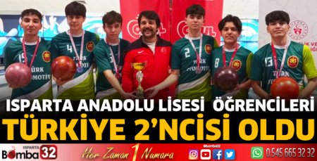 Isparta Anadolu Lisesi öğrencileri Türkiye 2’ncisi oldu 