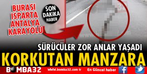 ISPARTA ANTALYA KARAYOLUNDA HEYELAN