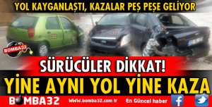ISPARTA-ANTALYA YOLUNDA 2 OTOMOBİL ÇARPIŞTI