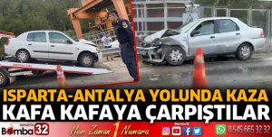 Isparta-Antalya yolunda kaza