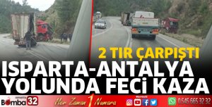 Isparta-Antalya yolunda kaza