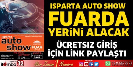 Isparta Auto Show fuarda yerini alacak