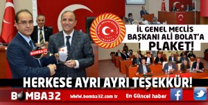 ISPARTA BARO BAŞKANIN DAN İL GENEL MECLİSE TEŞEKKÜR !