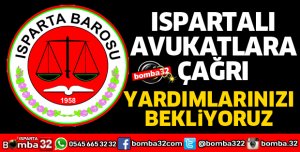 ISPARTA BAROSUNDAN AVUKATLARA ÇAĞRI