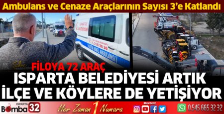 Isparta Belediyesi araç filosunu zenginleştirdi