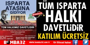 ISPARTA BELEDİYESİ ISPARTALILARI ATASIYLA BULUŞTURUYOR