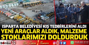 Isparta Belediyesi kış tedbirlerini aldı