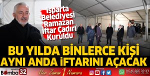 Isparta Belediyesi Ramazan İftar Çadırı Kuruldu