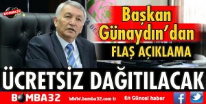 ISPARTA BELEDİYESİ ÜCRETSİZ DAĞITACAK