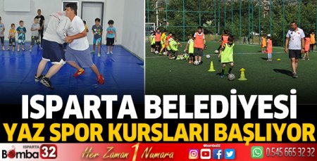 Isparta Belediyesi Yaz Spor Kursları başlıyor