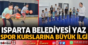 Isparta Belediyesi yaz spor kurslarına büyük ilgi