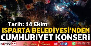 Isparta Belediyesi’nden Cumhuriyet Konseri