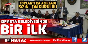 ISPARTA BELEDİYESİNDE BİR İLK 