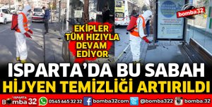 ISPARTA BELEDİYESİNDEN CORONAVİRÜS ÖNLEMİ