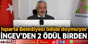 Isparta Belediyesi'ne İNGEV’den 2 ödül birden
