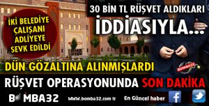 ISPARTA BELEDİYESİNİN 2 ÇALIŞANI ADLİYEYE SEVK EDİLDİ
