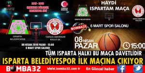 ISPARTA BELEDİYESPOR İLK MAÇINA ÇIKIYOR