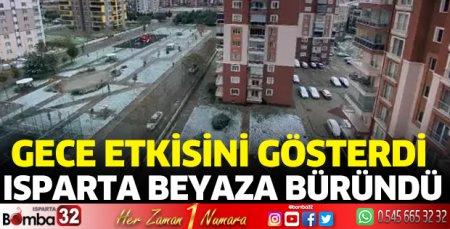 Isparta beyaza büründü