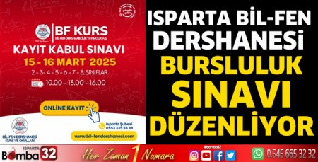 Isparta Bil-Fen Dershanesi Bursluluk Sınavı düzenliyor