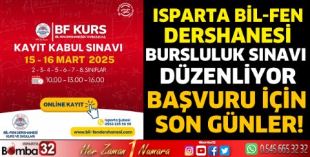 Isparta Bil-Fen Dershanesi'nden Bursluluk Sınavı 