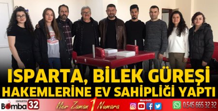 Isparta bilek güreşi hakemlerine ev sahipliği yaptı