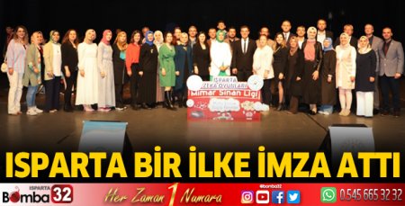 Isparta bir ilke imza attı