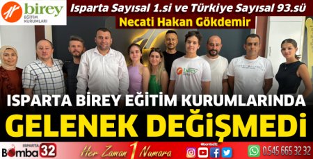 Isparta Birey Eğitim Kurumları'nda gelenek değişmedi 