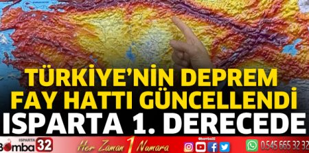 Isparta birinci derecede riskli bölgede
