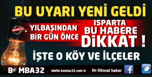 ISPARTA BU HABERE DİKKAT !