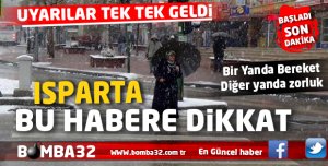 ISPARTA BU HABERE  DİKKAT
