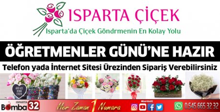 Isparta Çiçekçi Öğretmenler Günü'ne hazır