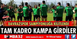 ISPARTA DAVRAZSPOR KAMPA GİRDİ