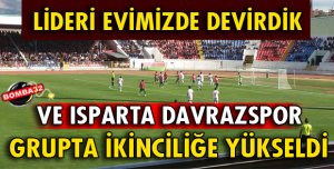 ISPARTA DAVRAZSPOR LİDERİ EVİNDE DEVİRDİ