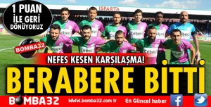 ISPARTA DAVRAZSPOR MUT DEPLASMANINDAN 1 PUAN İLE DÖNDÜ