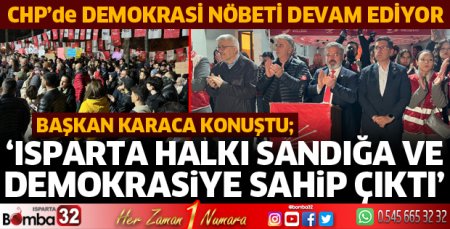 Isparta demokrasi ve sandığa sahip çıktı 