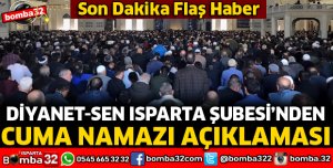 ISPARTA DİYANETTEN CUMA NAMAZI AÇIKLAMASI