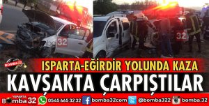 ISPARTA EĞİRDİR YOLUNDA KAZA 3 YARALI