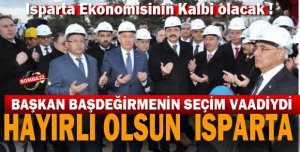 Isparta Ekonomi Kampüsünün temeli atıldı