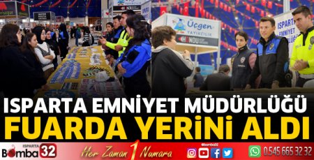 Isparta emniyeti kitap fuarında yerini aldı