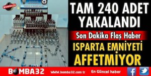 ISPARTA EMNİYETİNDEN KAÇAK İÇKİ OPERASYONU
