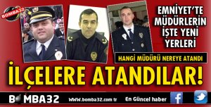 ISPARTA EMNİYET'TE MÜDÜRLER DEĞİŞTİ