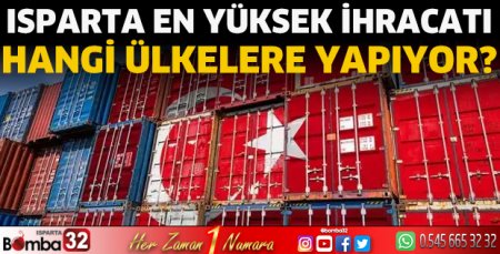 Isparta en yüksek ihracatı hangi ülkelere yapıyor?