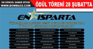 Isparta Enlerini Seçiyor oylamasında ödül töreni 28 Şubat Cumartesi günü yapılacak.
