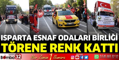 Isparta Esnaf Odaları Birliği törene renk kattı